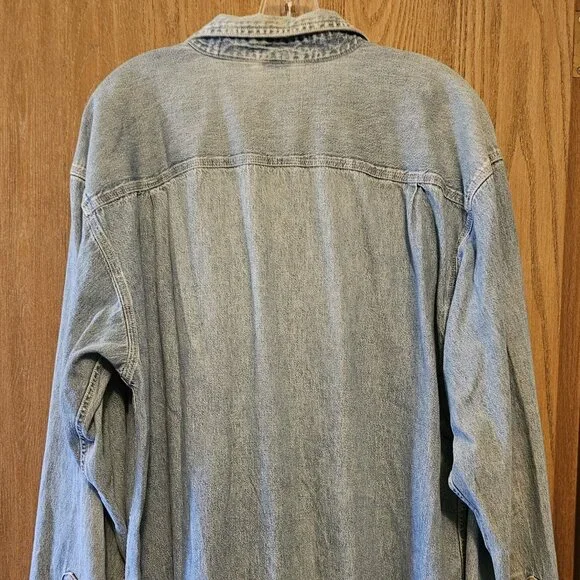 Vintage Disney Fantasia Men's Denim Blue Button Up Large - Picture 5 of 7